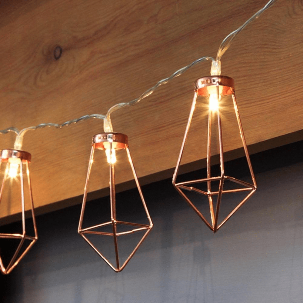 Geometriska koppar fairy lights | Veska