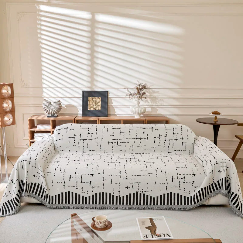 Geometriska Linjer Soffa Kast Täckduk Filt | Veska 1