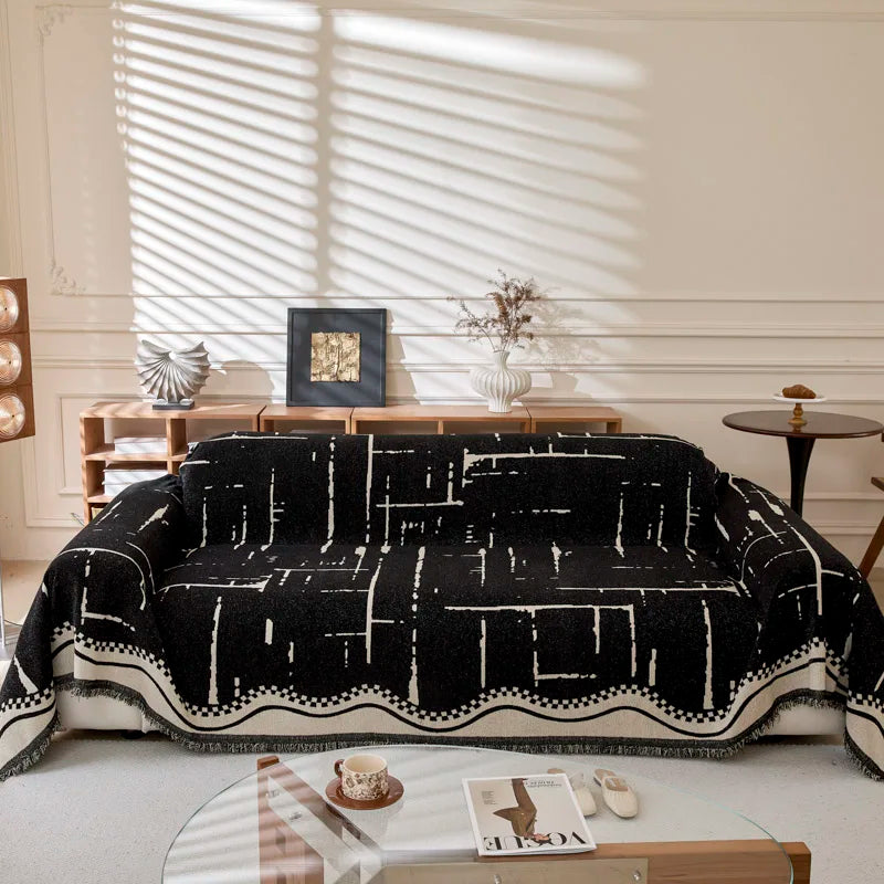 Geometriska Linjer Soffa Kast Täckduk Filt | Veska 2