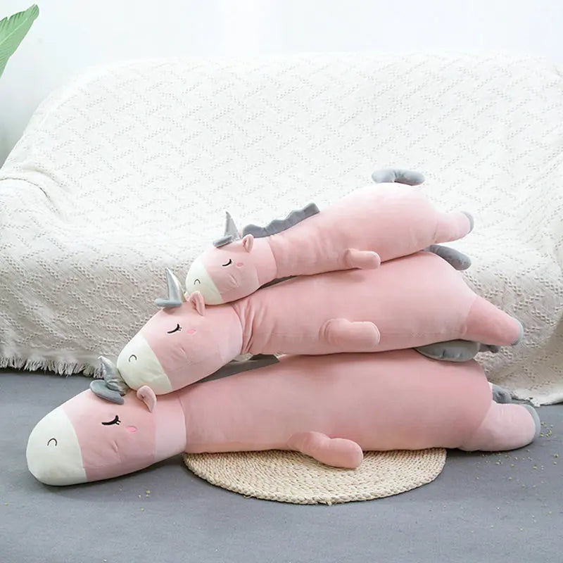 Giant Unicorn Mjuk Plysch | Veska Rosa enhörning