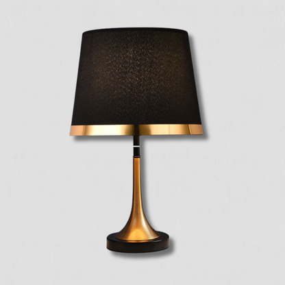 GiltGlow – Elegant Guld och Svart Retro Bordslampa | Veska Svart