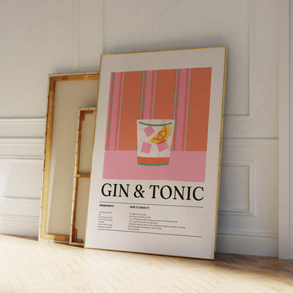 Gin & Tonic Vägghantverk | Veska Vit