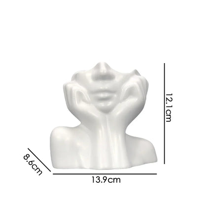 Glad Lycklig Blomkruka Skulptur | Veska