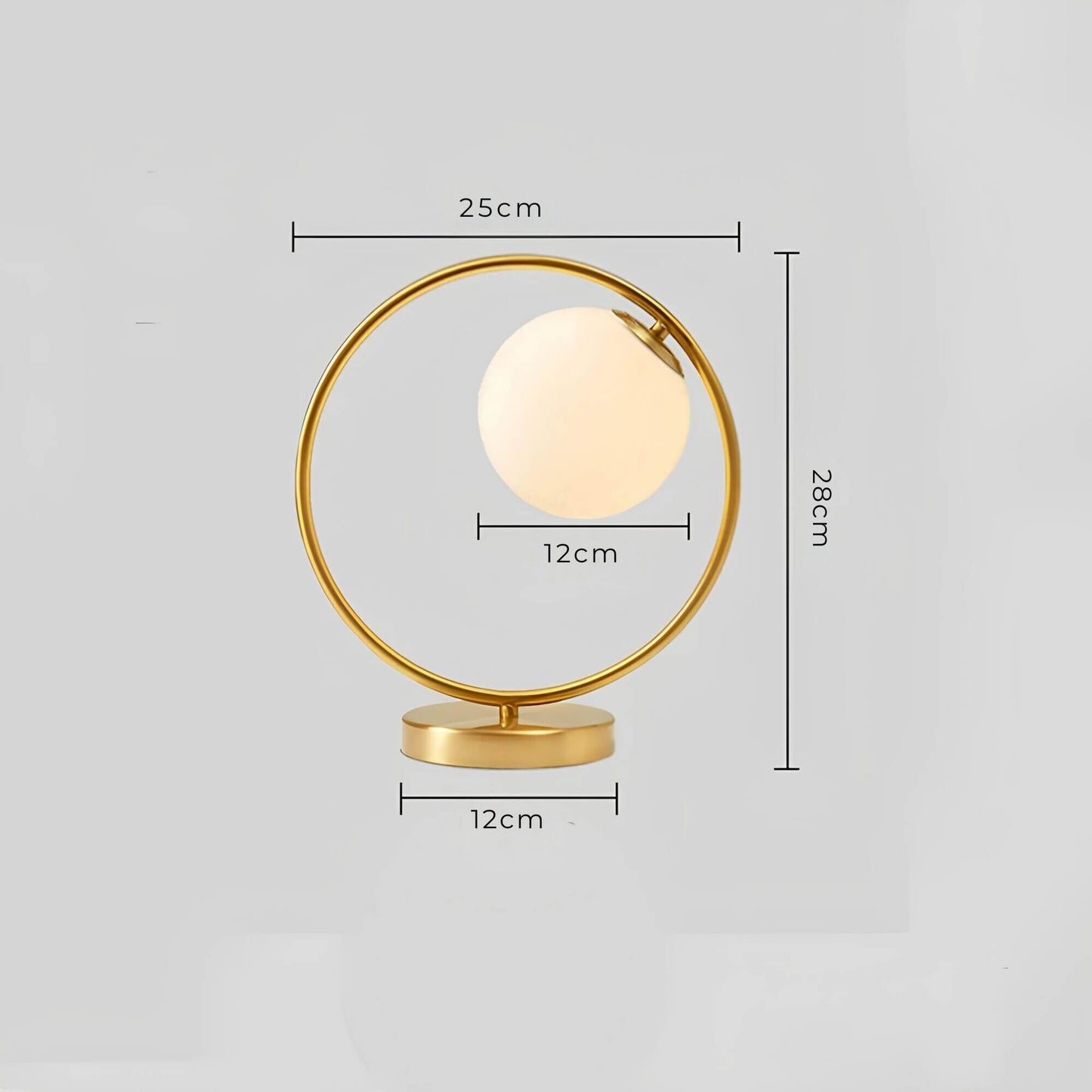 Glas Bordslampa | Veska E-diameter 12 boll
