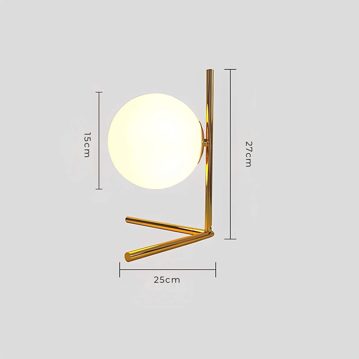 Glas Bordslampa | Veska G-diameter 15 boll