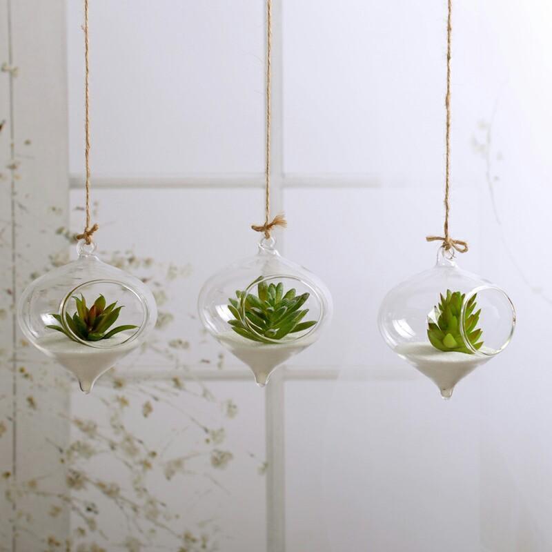 Glas Hängande Terrarium | Veska