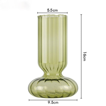 Glasrandig cylinder vase | Veska Lime Vasen