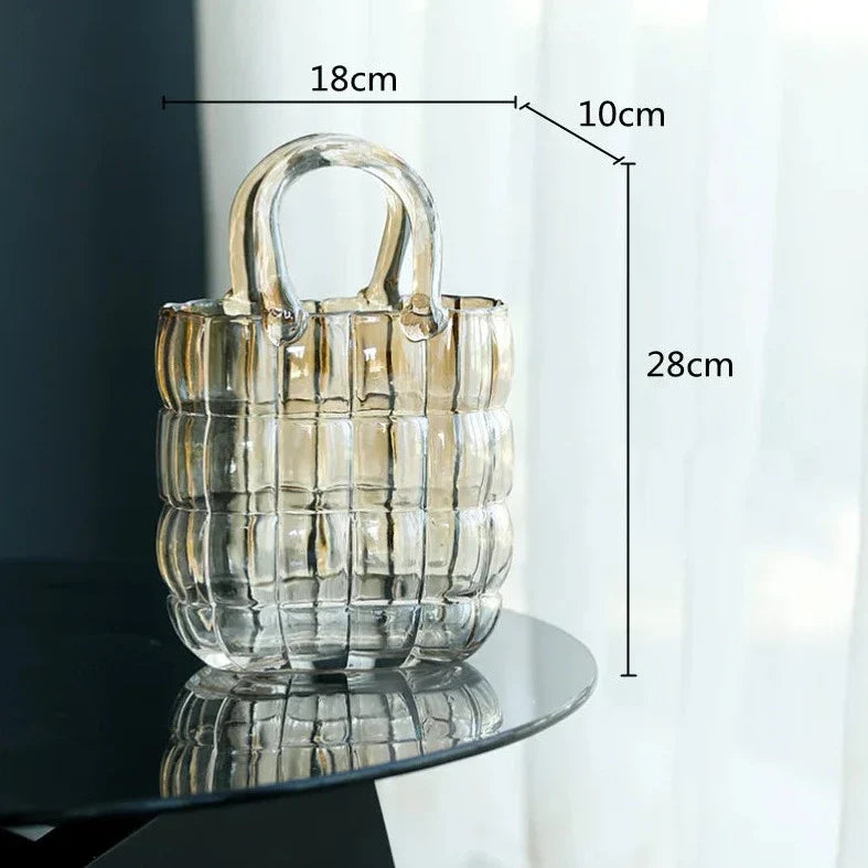 Glass Bag Vase | Veska