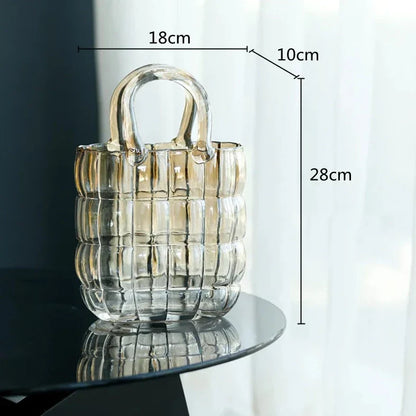 Glass Bag Vase | Veska