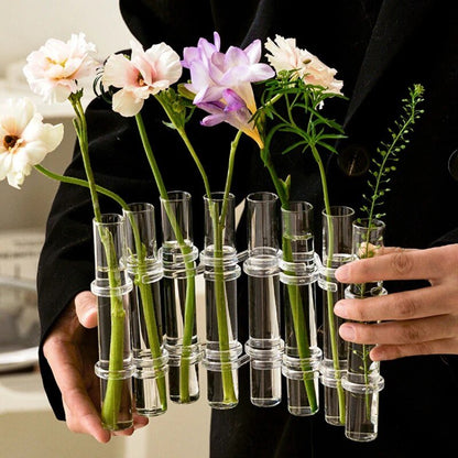 GlassBud™ - Chic Vas för Dina Veskaommor | 50% RABATT | Veska 6 Rör
