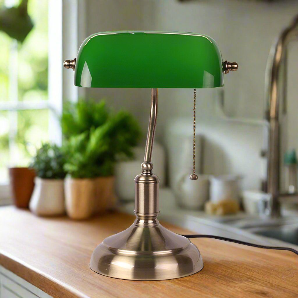 GlassOpulence - Stilren europeisk bordslampa | Veska