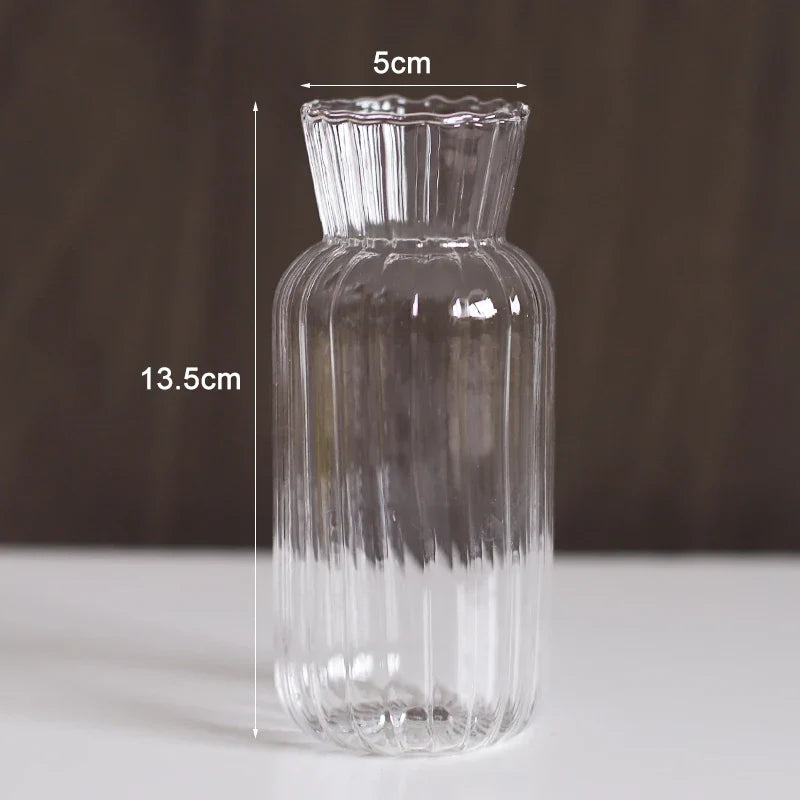 Glasvas (Olika former) | Veska Ribbade Vas Stor