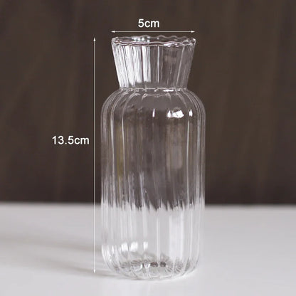 Glasvas (Olika former) | Veska Ribbade Vas Stor