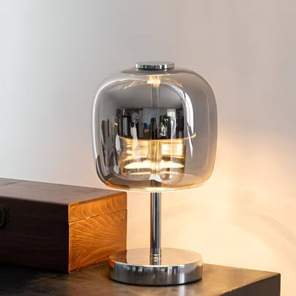Gleam Lamp - Stilren rökgrå glaslampa USB-driven dimbar ljus | Veska