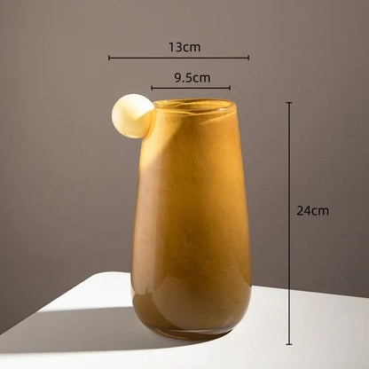 Globe Glass Chubby Vase | Veska Brun