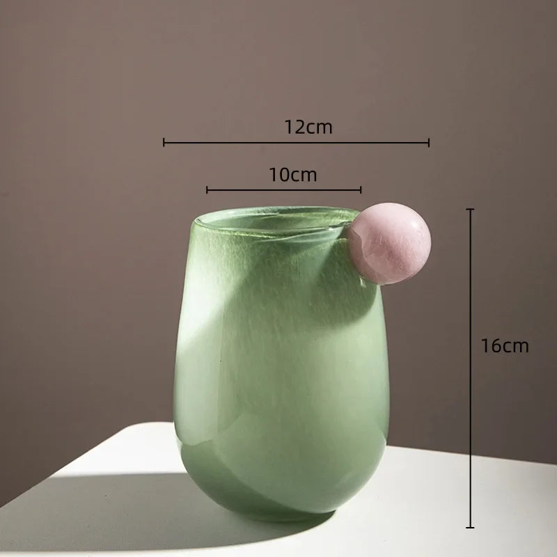 Globe Glass Chubby Vase | Veska Grön