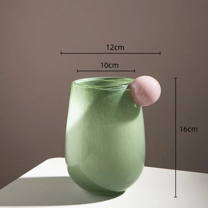 Globe Glass Chubby Vase | Veska Grön