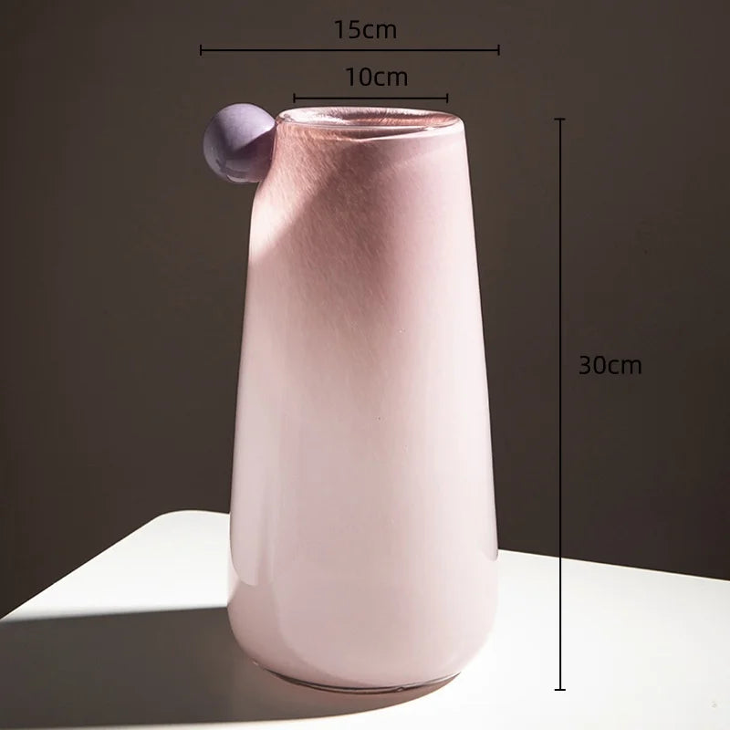 Globe Glass Chubby Vase | Veska Ljusrosa