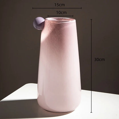 Globe Glass Chubby Vase | Veska Ljusrosa
