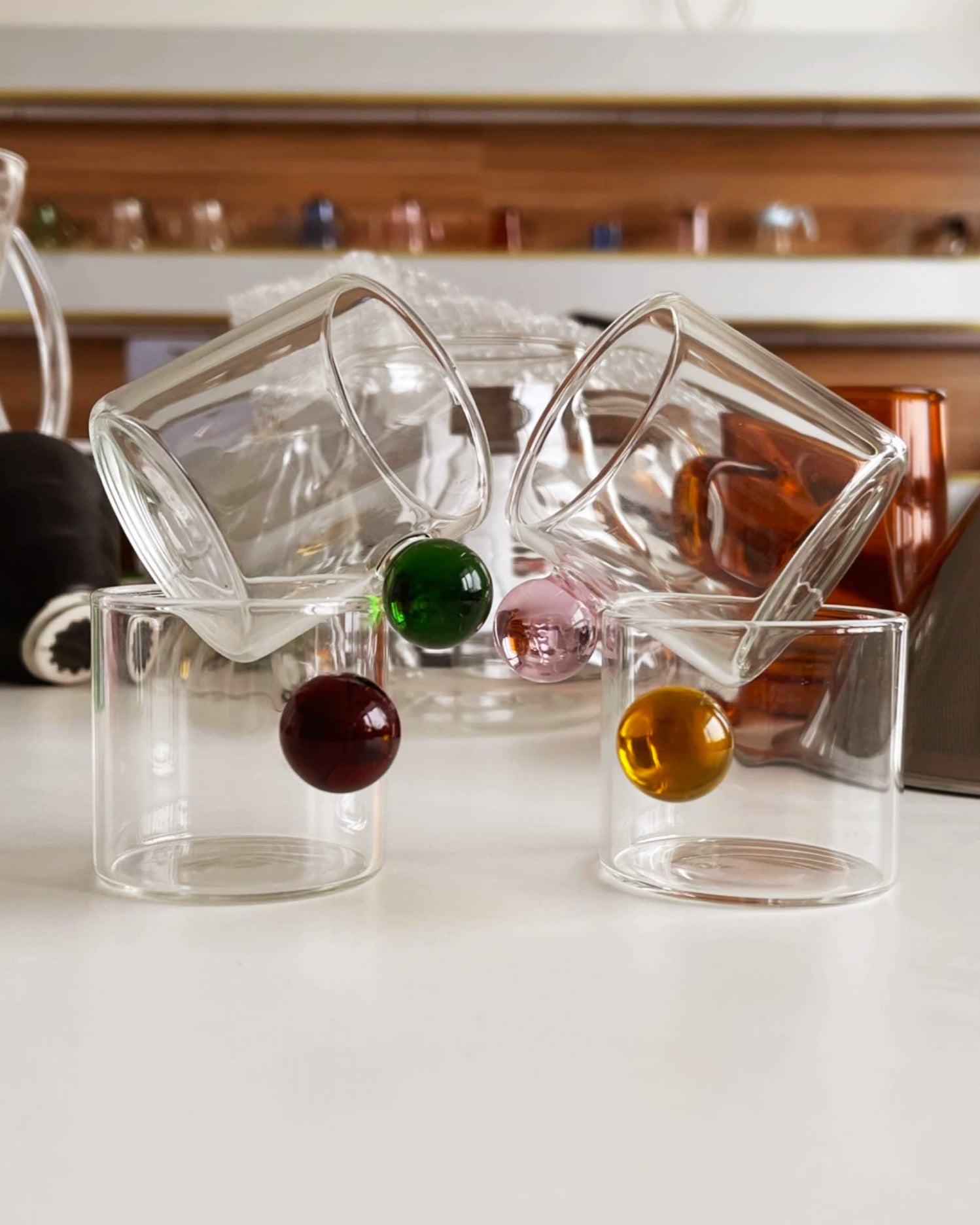 Globe Handtag Glas Espresso Kopp | Veska
