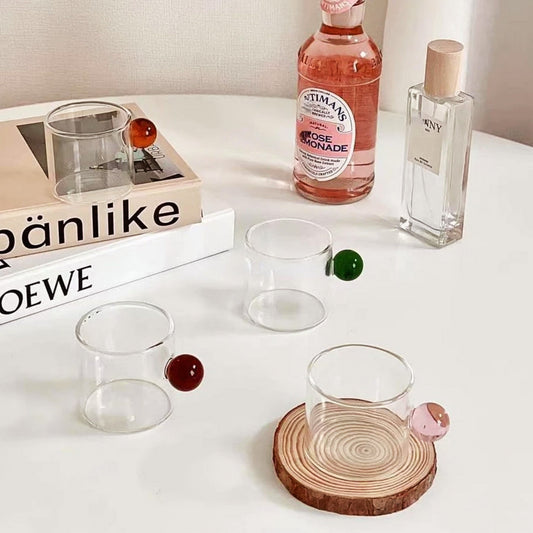 Globe Handtag Glas Espresso Kopp | Veska 2x Rosa