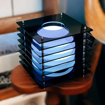 Glow Sphere Geometrisk Minimal Bordsbelysning | Veska Svart