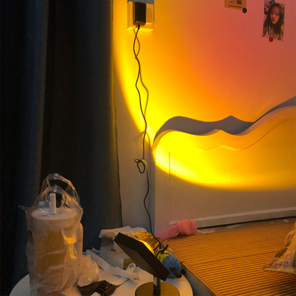 GlowBright Retro-Sunset-Bordslampa | Veska