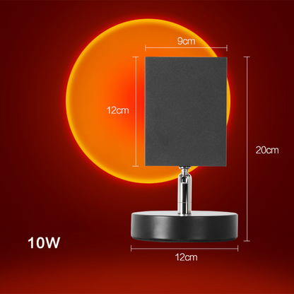 GlowBright Retro-Sunset-Bordslampa | Veska