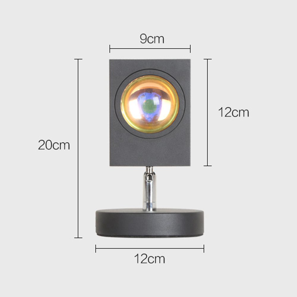 GlowBright Retro Sunset LED Bordslampa | Veska