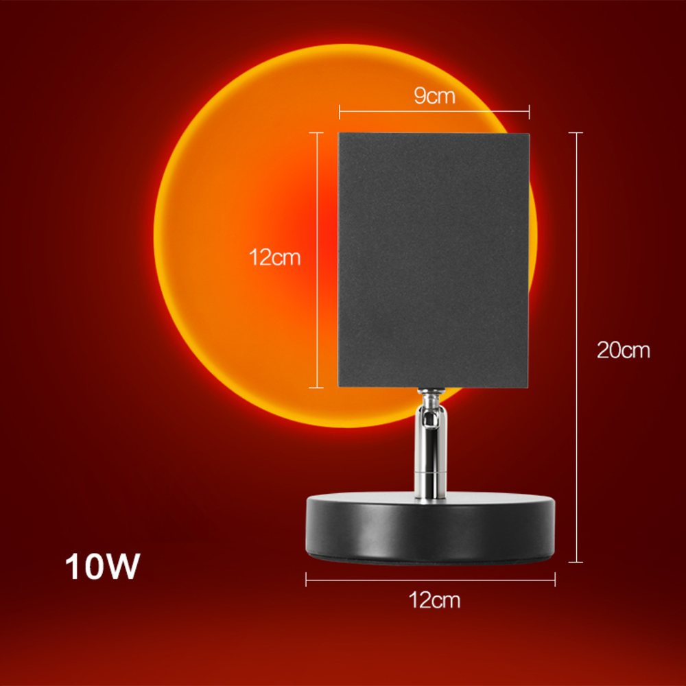GlowBright Retro Sunset LED Bordslampa | Veska