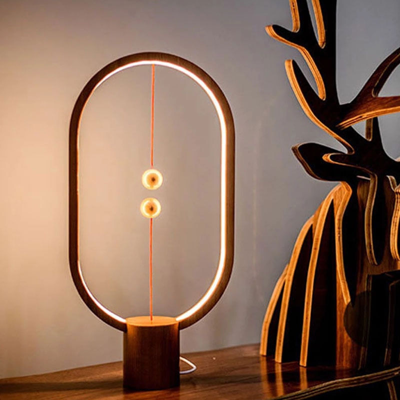GlowSphere Bordslampa - Atmosfärisk Belysning för Hemmet Veska Svart