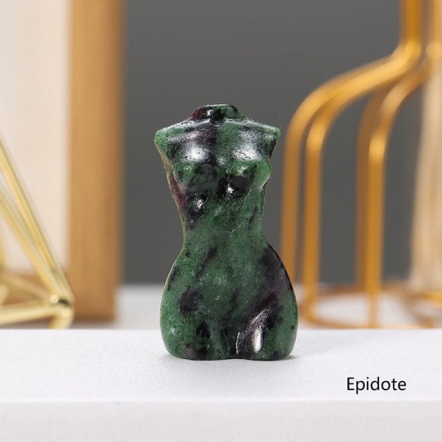 Goddess Silhouette Crystal Statue | Veska Epidot