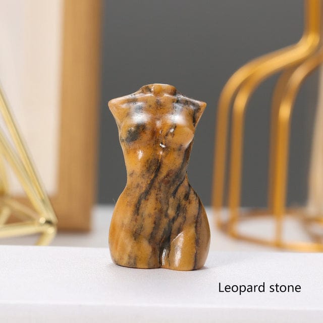 Goddess Silhouette Crystal Statue | Veska Leopardsten