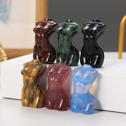Goddess Silhouette Crystal Statue | Veska