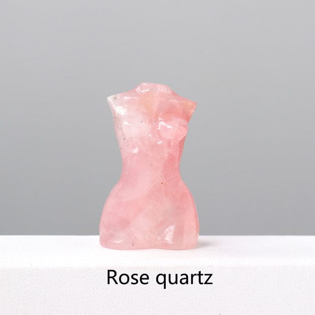 Goddess Silhouette Crystal Statue | Veska Rosenkvarts