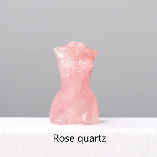 Goddess Silhouette Crystal Statue | Veska Rosenkvarts
