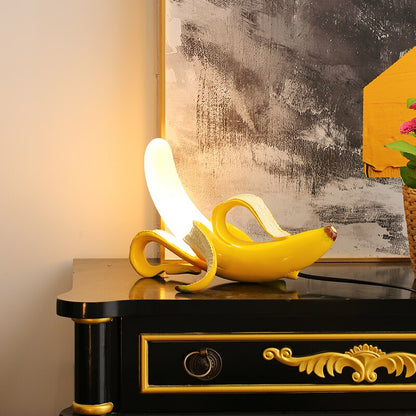 GoldenBanana - Elegant Art Deco Bordslampa | Veska
