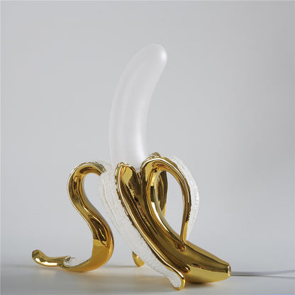 GoldenBanana - Elegant Art Deco Bordslampa | Veska Guld Sitta