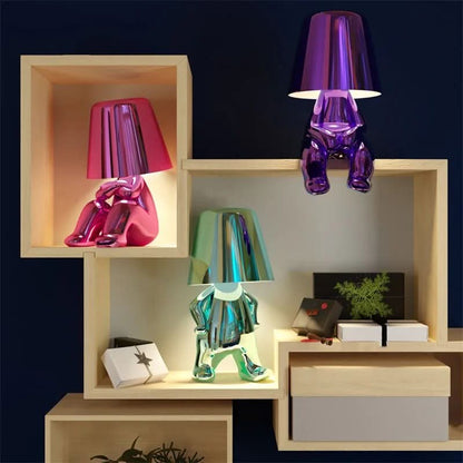 Goldie Resin Tänkarens LED Bordslampa | Veska