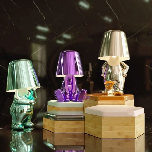 Goldie Resin Tänkarens LED Bordslampa | Veska