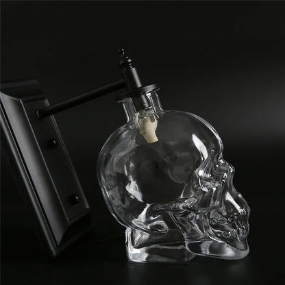 Gothic Skull Bottle Retro Vägglampa | Veska