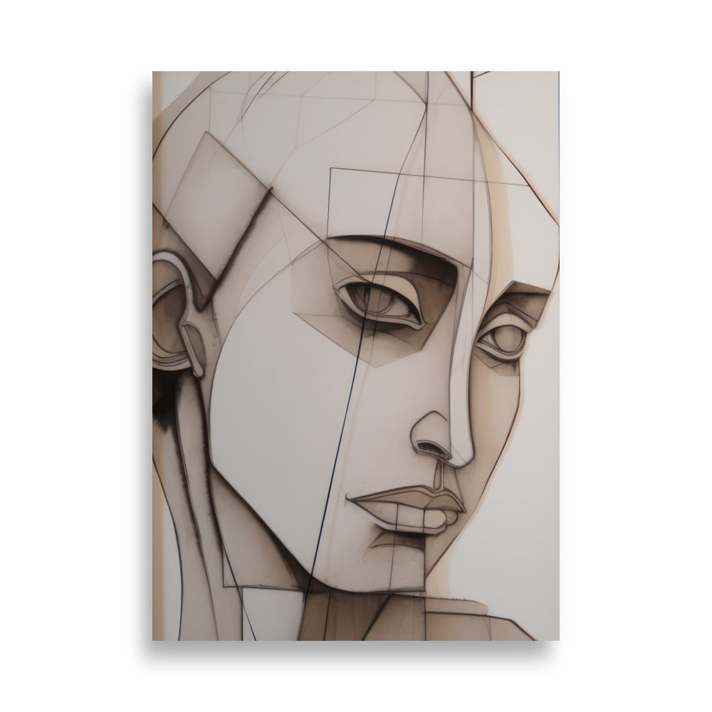 Grå Kvinna | Veska 50×70 cm