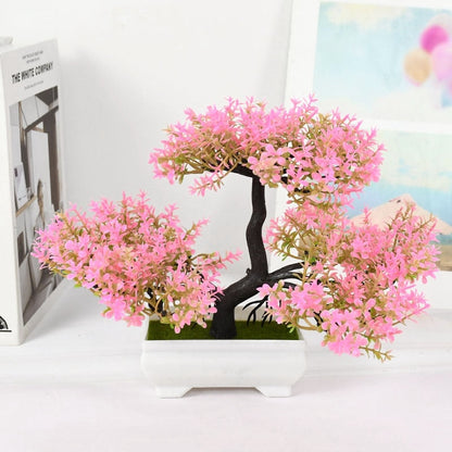 Grön Bloom Charmig Konstgjord Växt Dekor | Veska rosa