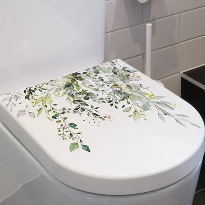Gröna växtblad badrumsdekaler | Veska