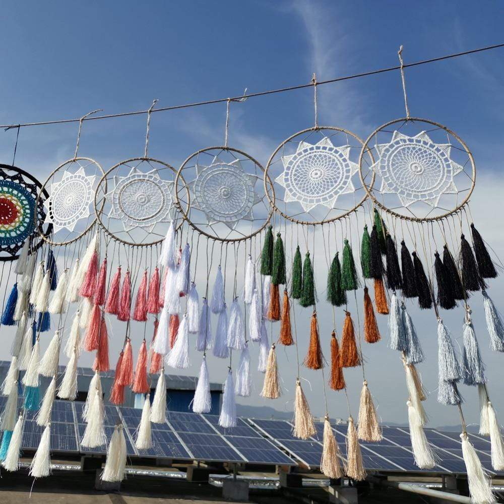Groovy Dreamcatcher med Pomponger (11 Färger) | Veska