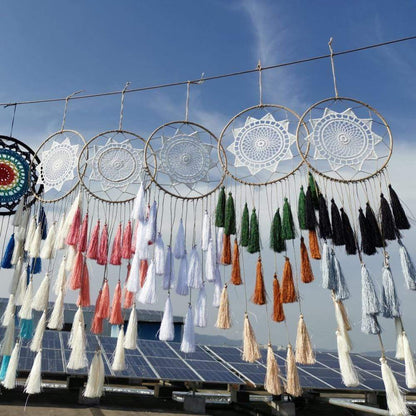 Groovy Dreamcatcher med Pomponger (11 Färger) | Veska