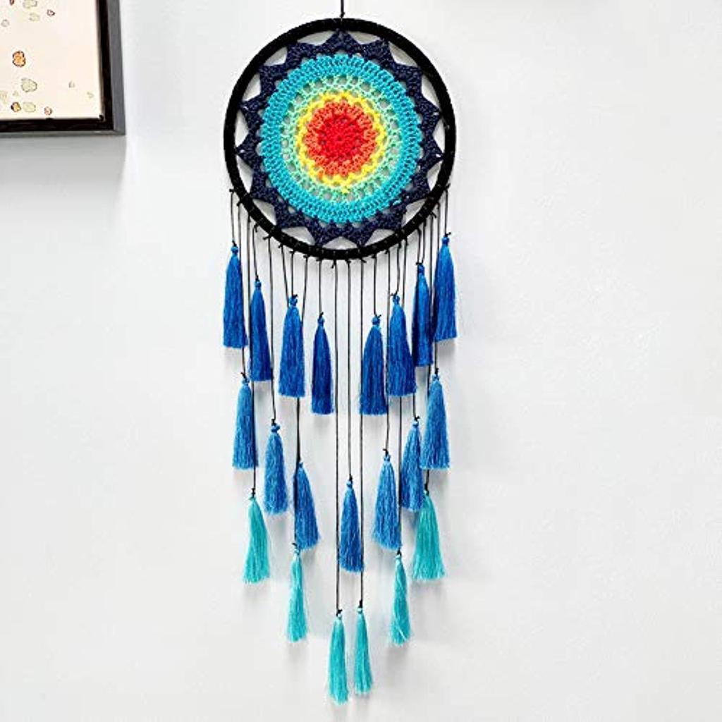 Groovy Dreamcatcher med Pomponger (11 Färger) | Veska