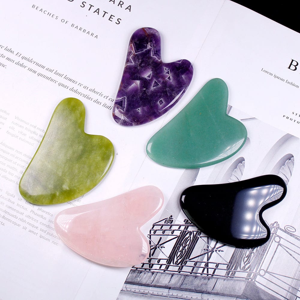 Gua Sha hjärtformat kristallkvarts | Veska