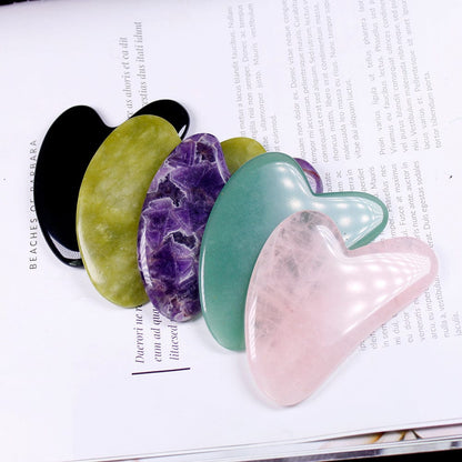 Gua Sha hjärtformat kristallkvarts | Veska