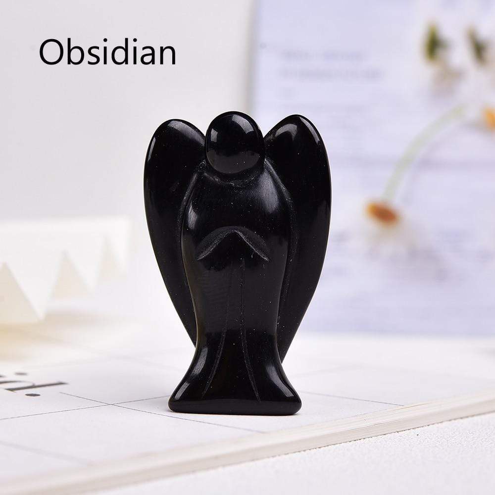 Guardian Angel Crystal Carving | Veska Obsidian 5cm 2"
